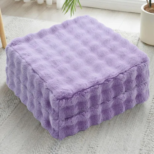 Miniatura 39 de JKMAX 2 Piezas Almohadas de Espuma de Alta Densidad para Piso - Almohadas Grandes Mejoradas para Asientos de Adultos - Cojín de Piso para Exteriores