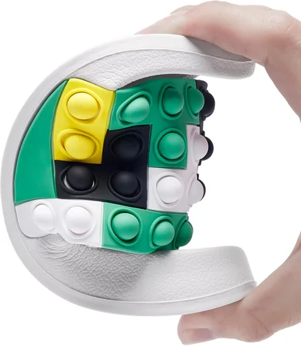 Miniatura 5 de Engtoy Sandalias para niños y niñas, unisex, ligeras, antideslizantes, puntera abierta, cómodas, para ducha, playa, divertidas sandalias