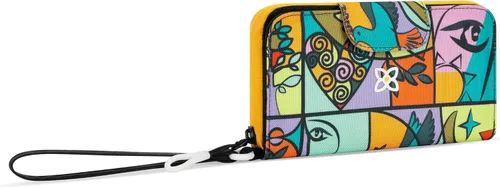 Miniatura 72 de Sherpani Tulum, cartera grande de nailon con cremallera alrededor, cartera con tarjetero organizador para mujer