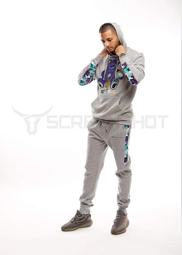 Miniatura 4 de SCREENSHOTBRAND Mens Hip Hop Premium Slim Fit Track Pants - Athletic Jogger Bottom with Side Taping
