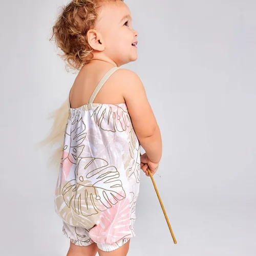 Miniatura 2 de HonestBaby Multipack Short Romper and Ruffle Bodysuit Dress 100% Organic Cotton for Infant Baby and Toddler Girls
