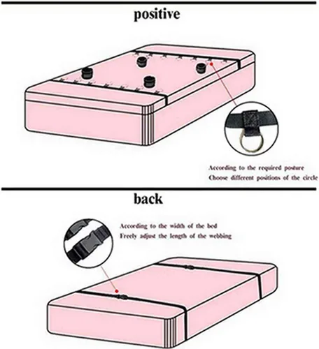 Miniatura 6 de BDSM - Kit de arnés para muslo, esposas para adultos, para dormitorio, lazos sexuales para tobillos y muñecas, bandas de resistencia sexual