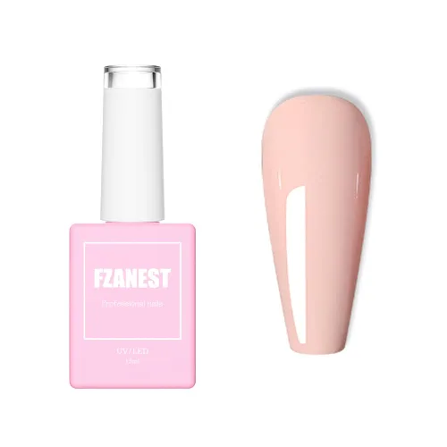 Miniatura 11 de FZANEST Esmalte de uñas en gel azul bebé, color de verano amarillo esmalte en gel para arte de uñas removible LED UV #D15