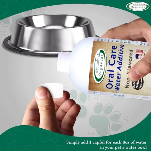 Miniatura 3 de Aditivo de agua para el cuidado bucal para gatos y perros, soporte dental suave, reduce los olores del aliento, promueve la salud de las encías, sin