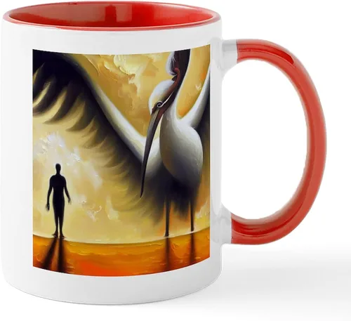 Miniatura 25 de CafePress Mug Stork - Taza de café de cerámica (11.0 fl oz)