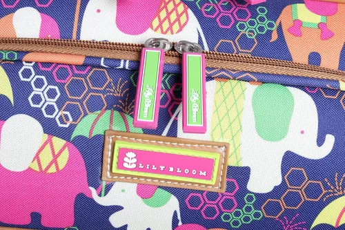 Miniatura 7 de Lily Bloom Maleta expandible con patrón de diseño de 24 pulgadas con ruedas giratorias de 4 ruedas giratorias para mujer, bolsa a cuadros ligera