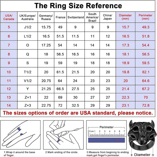 Miniatura 5 de FaithHeart Norse Viking Jewelry - Anillo de acero inoxidable de guerrero para hombre con diseño vikingo de cabeza de lobomartillo de Thor