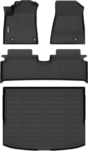 Miniatura 52 de Alfombrillas y forro de carga para Jeep Grand Cherokee L 2021-2025 (solo para 6 plazas sin consola central), alfombrillas de automóvil TPE para todo