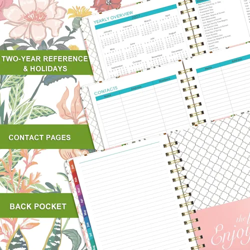 Miniatura 5 de 2027 Planner – Weekly ＆ Monthly Planner 2027, Jan. 2027 – Dec. 2027, 6.4" x 8.5" with Tabs, Flexible Hardcover, Thick Paper, Strong Twin-Wire
