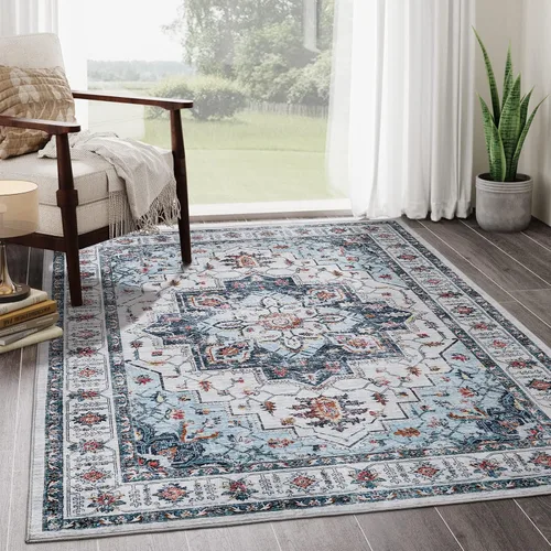 Miniatura 125 de zesthome Alfombra 4x6 - Alfombra Resistente a Manchas Lavable, Alfombras con Respaldo Antideslizante para Sala de Estar, Alfombras Pequeñas de Área