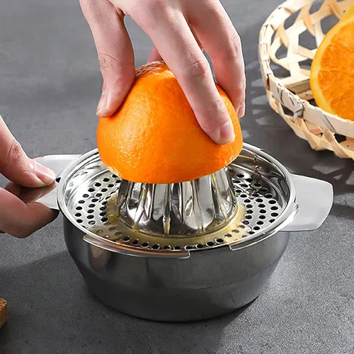 Miniatura 7 de SHINEOFI Stainless Steel Manual Juicer Hand Press Citrus Squeezer for Lemons Oranges Limes Efficient Juice Extractor Easy to Clean Versatile Fruit