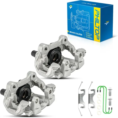 Miniatura 26 de PHILTOP Conjunto de Pinza de Freno de Disco Delantero Compatible con Jeep Wrangler 1990-2006, Jeep Cherokee 1990-2001, Grand Cherokee 1993-1998