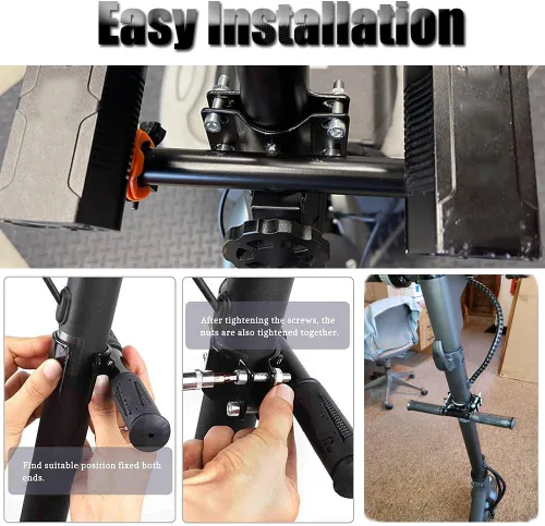 Miniatura 4 de Kucehiup Scooter Kids Handle Grip Bar antideslizante para niños Agarraderas Barra ajustable Soporte seguro para niños Pasamanos para X-iaomi M-365