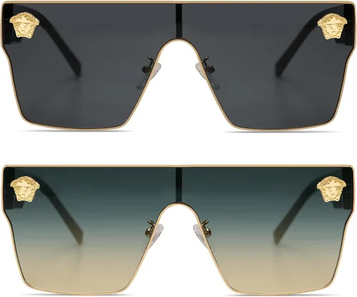 Miniatura 23 de Allarallvr Gafas de sol cuadradas de gran tamaño para mujeres hombres vintage de moda clásica gafas de sol de sol para mujer AR82087
