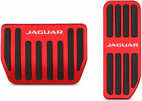 Miniatura 42 de Cubiertas de pedal de acelerador de gas de aleación de aluminio, accesorios interiores antideslizantes sin perforación, pedal de freno Pastillas