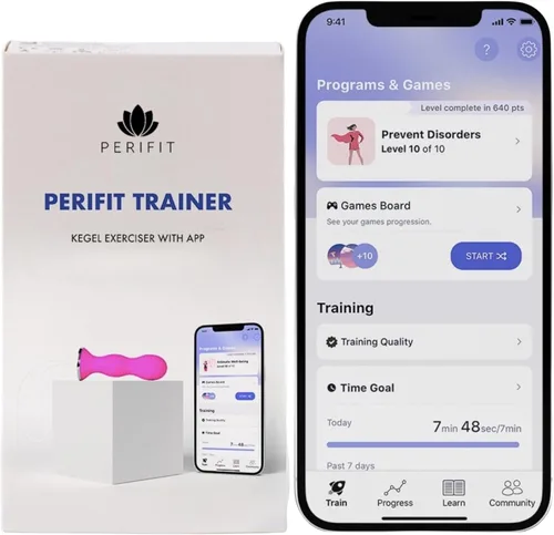 Perifit - Ejercitador de suelo pélvico con aplicación | Entrenador Kegel | Fortalece tu suelo pélvico, obtén un mejor control de la vejiga, un apoyo
