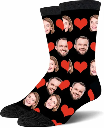 Miniatura 13 de Yofair Calcetines personalizados con foto – Calcetines divertidos personalizados con imagen – Regalos de Navidad personalizados para hombres