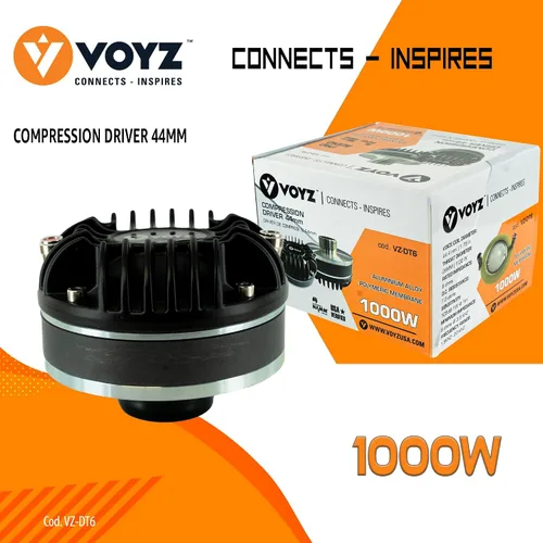 Miniatura 2 de VOYZ Controlador de compresión de garganta Twist-On - Alta potencia 800/1000/1500 W con bobina de voz de titanio - Actualización de audio