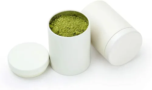 Miniatura 4 de Caja de lata pequeña con tapas herméticas para almacenamiento de café, té, dulces, almacenamiento de hojas sueltas, té, 5 unidades (blanco, M)
