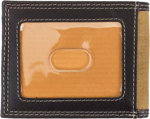Miniatura 3 de Timberland PRO - Cartera de lona para hombre piel RFID ventana trasera para identificación