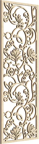 Miniatura 108 de 9 3/8"W x 24 3/8"H x 1/4"T Caspio Decorativos Paneles De Pared De Madera De Calado, Roble Rojo rojo (Red Oak)