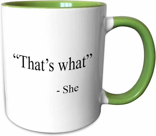 Miniatura 9 de 3dRose Taza negra de dos tonos de 11 oz con texto en inglés "That's What She Said