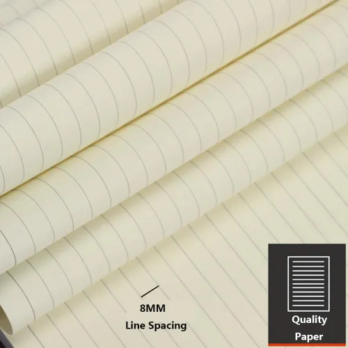 Miniatura 7 de A6 - 80 hojas/160 páginas forradas de papel perforado de hojas sueltas para carpeta de 6 agujeros, organizador personal, diario, planificador
