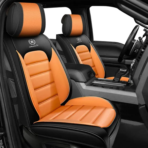 Miniatura 29 de Juego completo de fundas de asiento de automóvil para GMC Sierra 1500/2500/3500 Denali SLT AT4 AT4X Base Fundas de asientos 2008-2025, Protectores