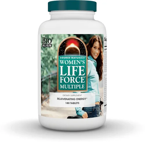 Miniatura 8 de Source Naturals Suplemento multivitamínico diario y multivitamínico para la salud inmune de las mujeres Life Force Multiple, 45 tabletas