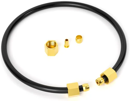 Miniatura 9 de GASHER Kit de tubo descargador de compresor de aire de 15 pulgadas, contiene casquillos de manga de 1/2 pulgada, inserto de compresión y tuerca