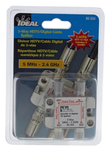 Miniatura 5 de IDEAL INDUSTRIES INC. 85-333 - Divisor de cable digital de 3 vías, 2,4 GHz