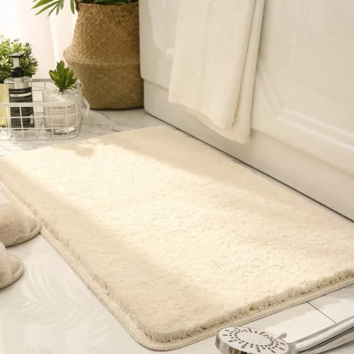 Miniatura 2 de Alfombra de baño antideslizante absorbente gruesa y suave de microfibra para el baño, alfombra de felpa acogedora, lavable a máquina, alfombra