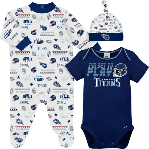 Miniatura 10 de Gerber Conjunto de regalo unisex para bebé con pies de equipo de la NFL para dormir y jugar