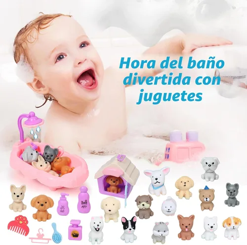 Miniatura 5 de Bombas de baño para niños con juguetes adentro para niñas y niños, paquete de 12 bombas de baño para niños con set de juego de simulación de perro