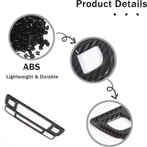Miniatura 6 de Marco de Botón de Modo de Aire Acondicionado de Consola Central Moldura para Honda Pilot 2016-2022/ Honda Ridgeline 2017-2023/ Honda Passport