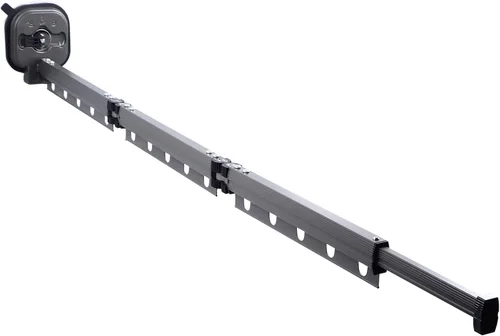Miniatura 9 de AUNMAS Estante de secado de ropa montado en la pared, colgador de ropa retráctil, ventosa, instalación sin taladro, aleación de aluminio, plegable