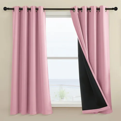 Miniatura 63 de Rutterllow - Cortinas 100% opacas, paneles de cortina con ojales, aislamiento térmico y bloqueo de luz para habitación y sala de estar