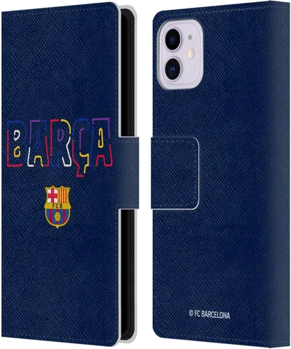 Miniatura 67 de Head Case Designs Funda de piel con licencia oficial del FC Barcelona Barca Crest Graphics para iPhone 11