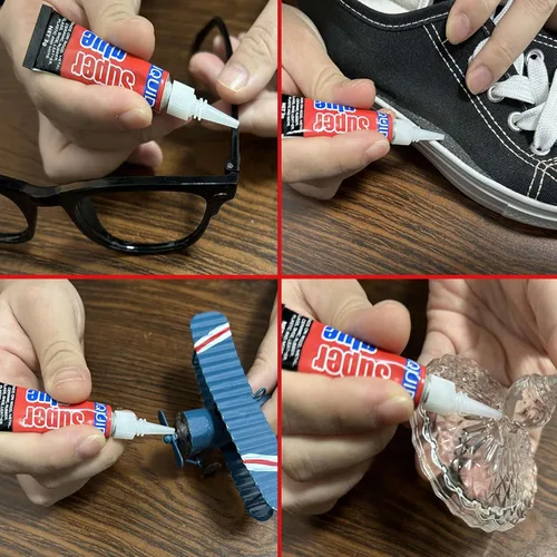Miniatura 6 de 0.11 oz (paquete de 48) súper pegamento líquido de un solo uso, súper rápido, delgado y fuerte, pegamento de cianoacrilato para plásticos duros