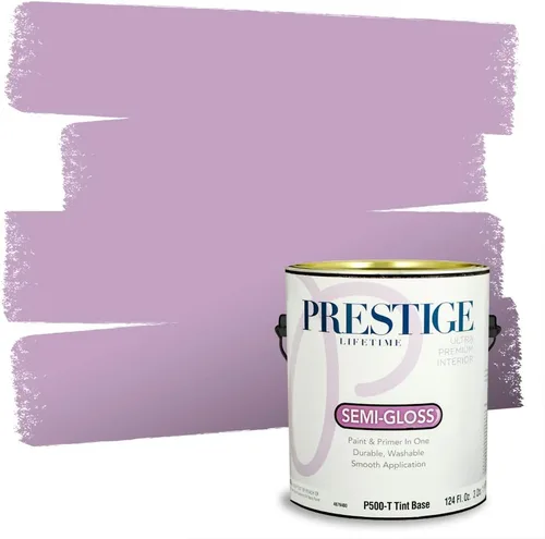 Miniatura 91 de PRESTIGE Pinturas de pintura interior e imprimación en uno, 1 galón, plano, combinación comparable de Sherwin Williams* Kimono Violet*