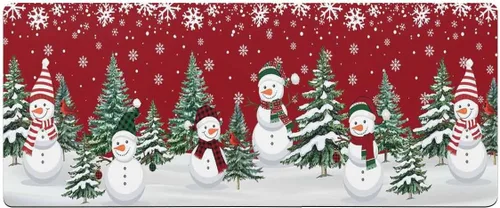 Miniatura 7 de Tapete de baño con muñecos de nieve de Navidad, antideslizante, de secado rápido y absorbente, tierra de diatomeas, fregadero, dormitorio, cocina