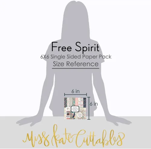Miniatura 3 de Paquete de papel con patrón de 6 x 6 pulgadas, Free Spirit, para hacer tarjetas, álbumes de recortes, papel especial, colección de 6 x 6 pulgadas