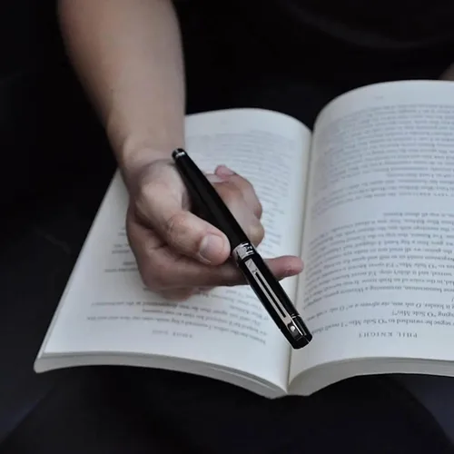 Miniatura 6 de Sheaffer 100. Pluma de punta estilográfica media de níquel.