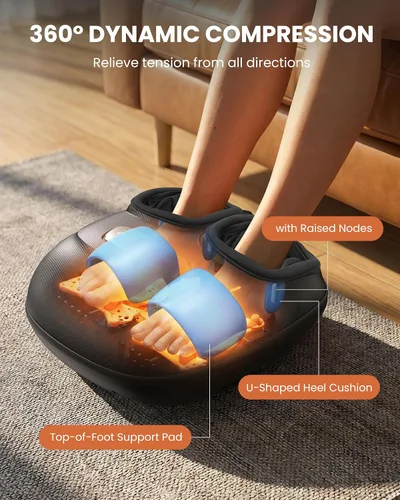 Miniatura 5 de CILI Masajeador de Pies con Calor, Máquina de Masaje Shiatsu para Pies 2025 para Alivio del Dolor de Fascitis Plantar y Neuropatía, Masajeador