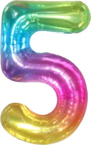 Miniatura 2 de Globos gigantes de arcoíris con el número 50 de 40 pulgadas, globos del número 50 para decoraciones de cumpleaños de 50 para niñas, globos