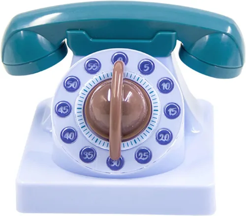 Lindo teléfono de dibujos animados en forma de temporizador de cocina mecánico viento hasta 60 minutos manual 360 grados temporizador giratorio para