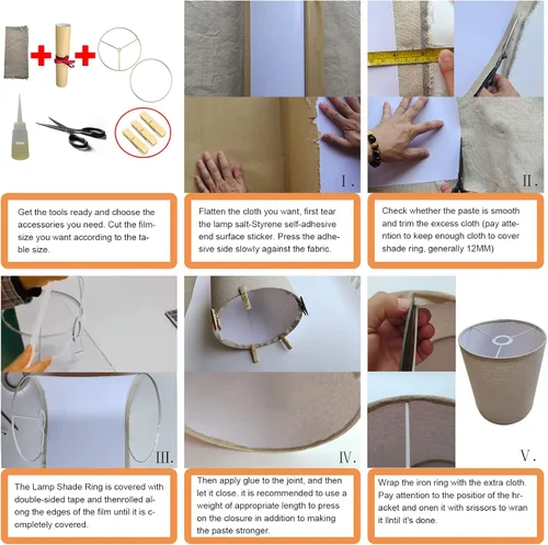 Miniatura 3 de Material de pantalla de lámpara de estireno ELFCAB DIY Making - 14" de alto x 40" de ancho, longitud precortada, adhesivo grueso sensible a