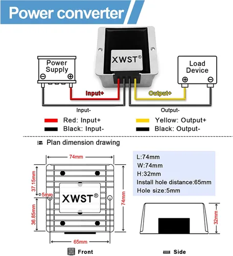 Miniatura 4 de Regulador de voltaje CC Convertidor de impulso DC 12V 24V Step Up to 36V 5A 180W Convertidor de energía impermeable módulo transformador