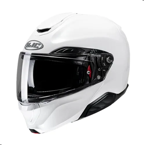 Miniatura 2 de Casco modular sólido para motocicleta HJC RPHA 91 con visor HJ-37 Pinlock, aprobado por DOT (Negro, X-Pequeño)