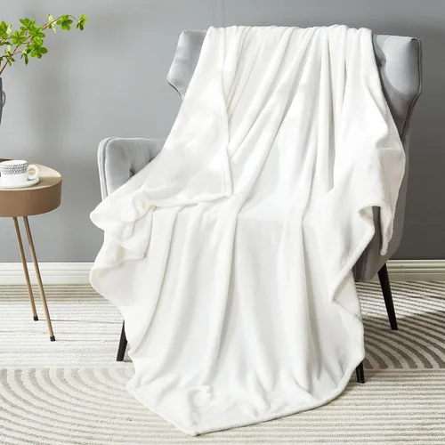 Miniatura 55 de Dreamnine Manta extrasuave, vellón de felpa, silla, sofá, 50 x 60 pulgadas, franela de terciopelo, ligera, mullida, microfelpa, decorativa, cálida